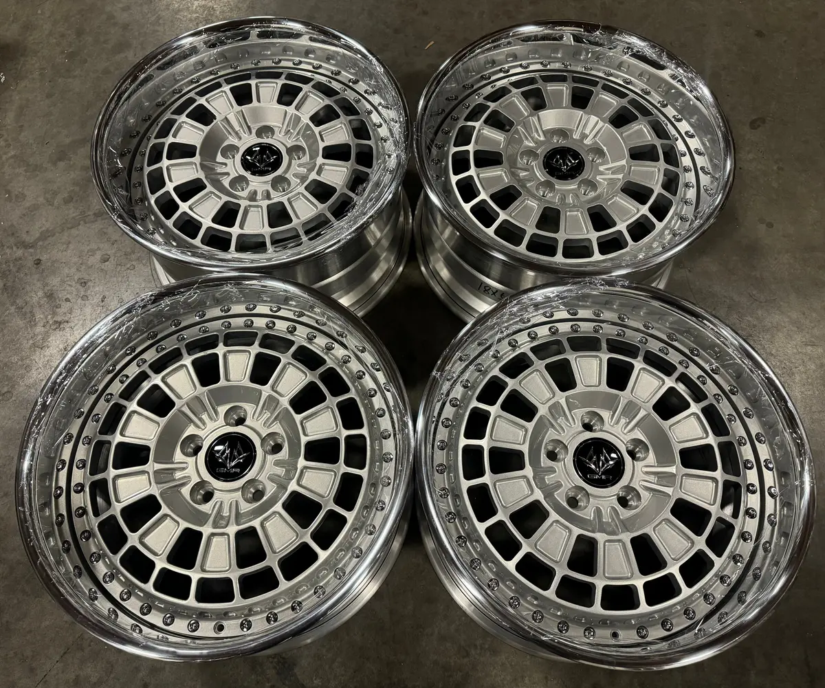 18" GMR R10 Forged Alloy Wheels – 5x114.3 Bolt Pattern – Ready-to-Ship Set