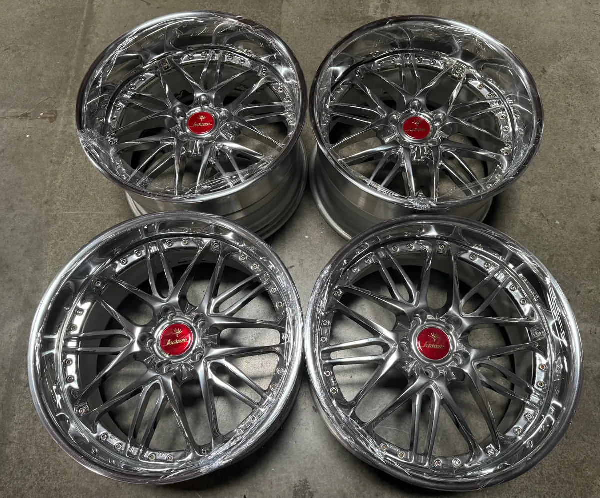 19-Inch Weds Borphe Alloy Wheels – 5x114.3mm Bolt Pattern, Polished Finish