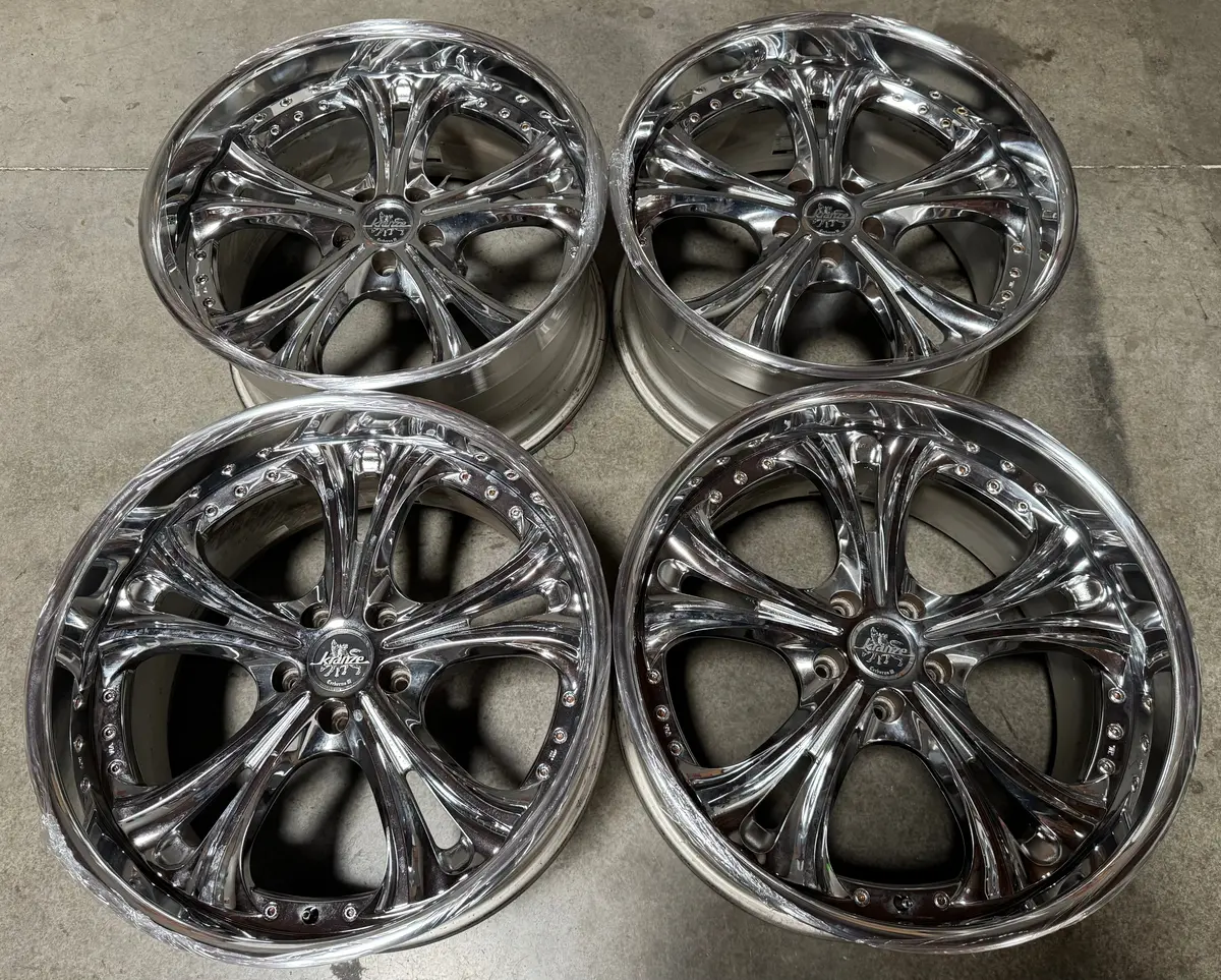 20" Weds Cerberus III Chrome Alloy Wheels – 5x114.3 Bolt Pattern