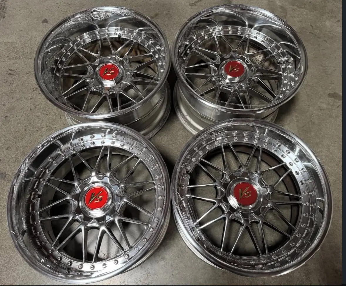17-inch Work Rezax I Alloy Wheels — 5x114.3 Bolt Pattern, Ceramic Polish Finish