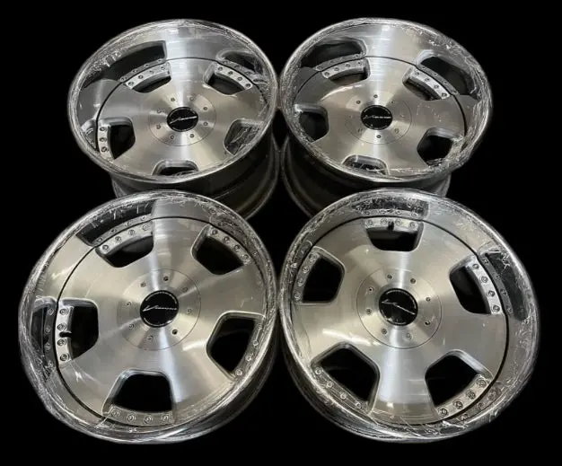 18" SSR Vienna Alloy Wheels – 4x114.3 & 5x114.3 Bolt Patterns, Burnished Brush Finish