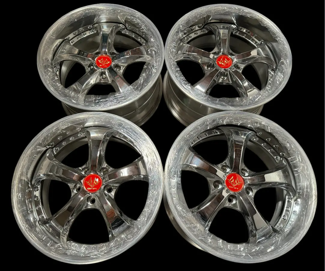 18-Inch GMR Saint Alloy Wheel — 5x114.3 Bolt Pattern with Triple Chrome Plating