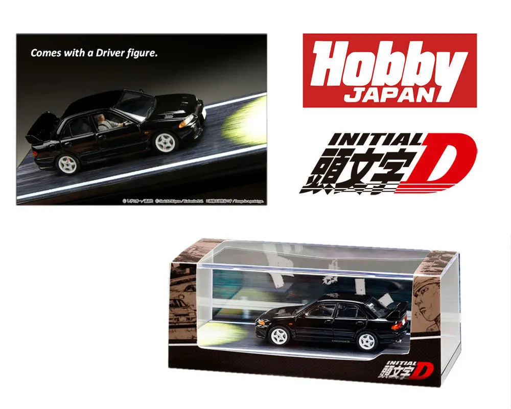 Hobby Japan 1/64 Mitsubishi Lancer Rs Evolution ⅲ / Initial D Vs Ryosuke Takahashi With Kyoichi Sudo Figure Inside The Car 1