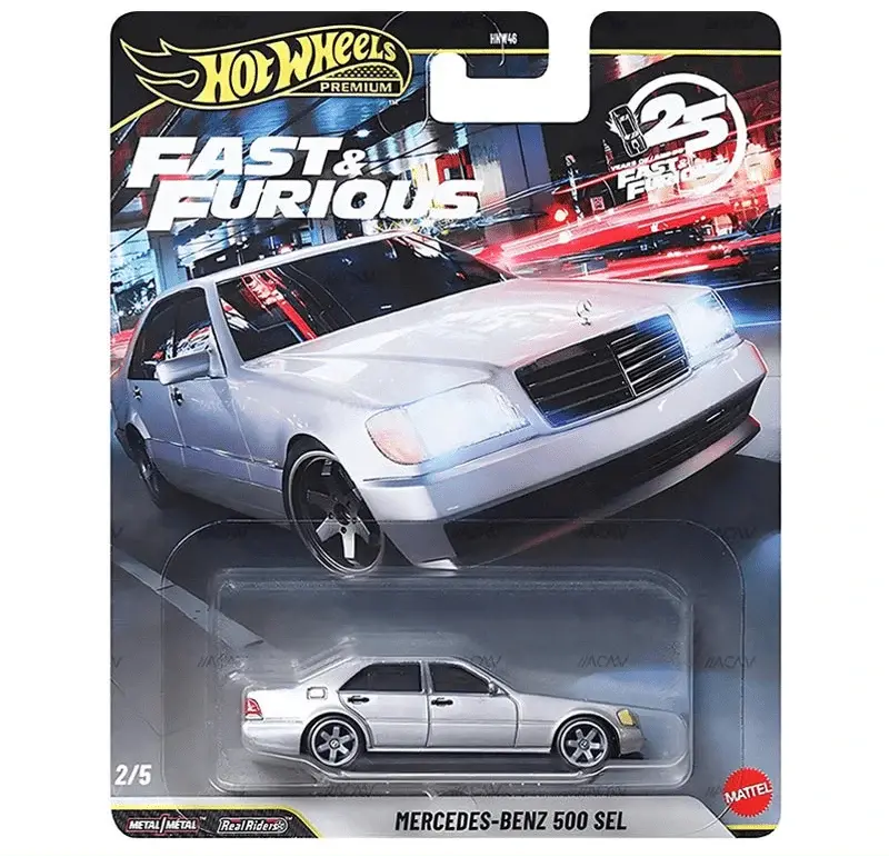 Hot Wheels 1/64 Mercedes-Benz 500 Sel 25Th Anniversary 1