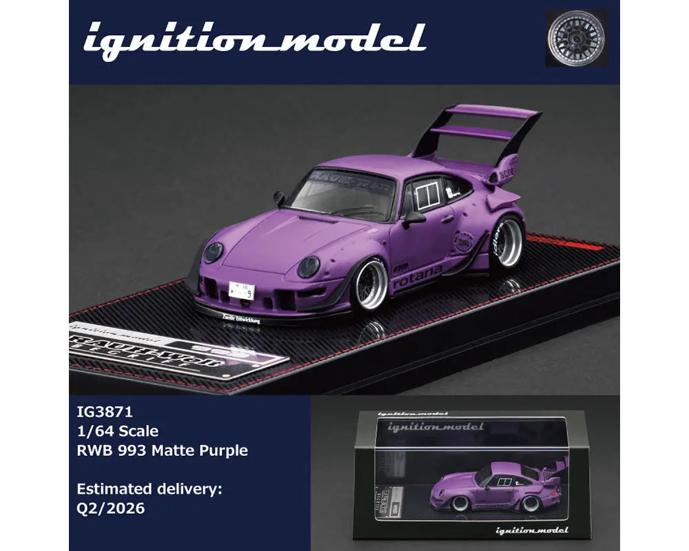 (Coming Soon) Ignition Model 1/64 Rauh-Welt Begriff Rwb 993 – Matte Purple 1
