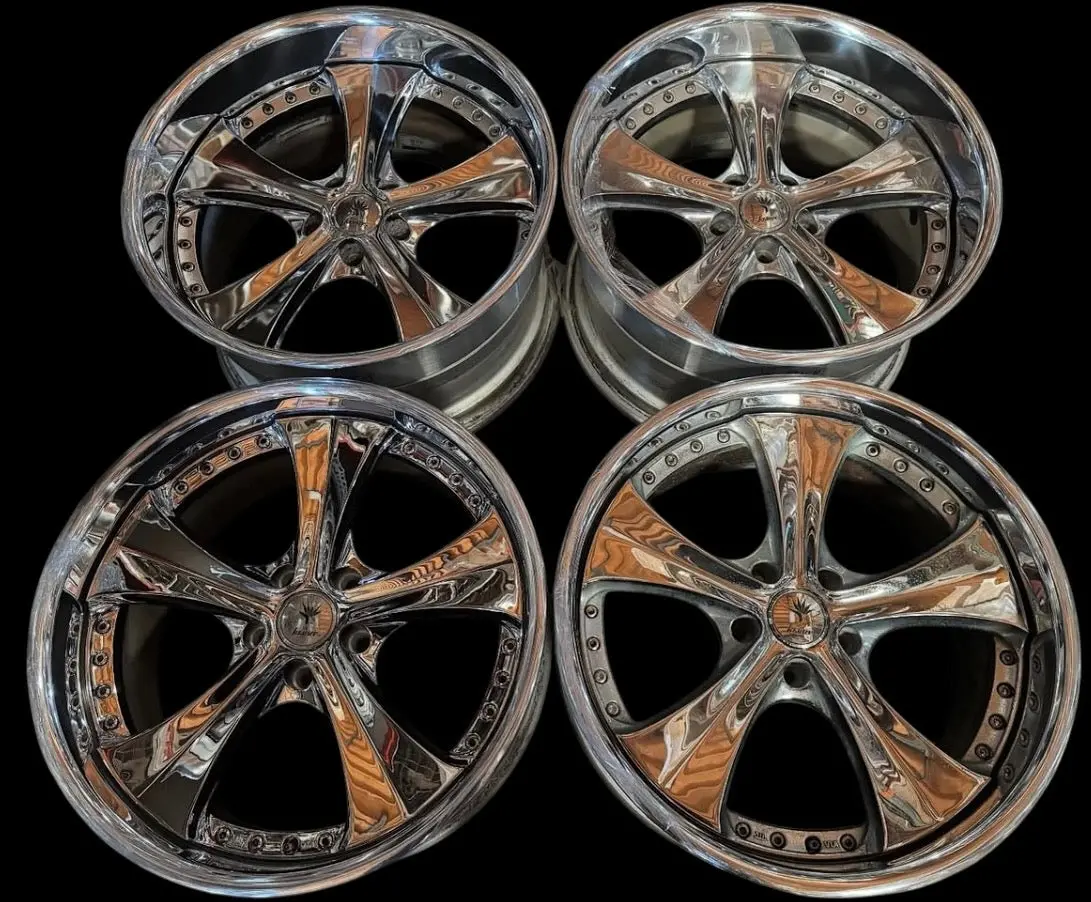 19-Inch Weds Ratzinger Chrome Alloy Wheels — 5x114.3 Bolt Pattern