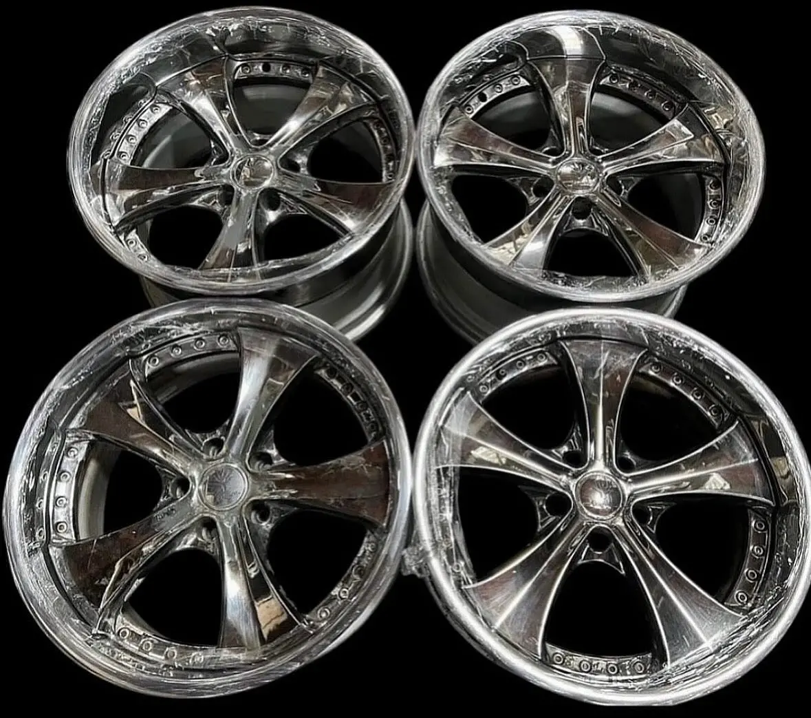 19-inch Weds Ratzinger Alloy Wheels – 5x114.3 Bolt Pattern, Premium Chrome Plating