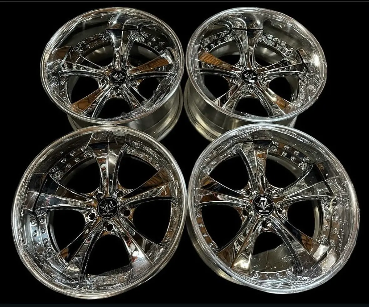 18-Inch GMR S23 Forged Alloy Wheels – 5x114.3 Bolt Pattern, Chrome Finish