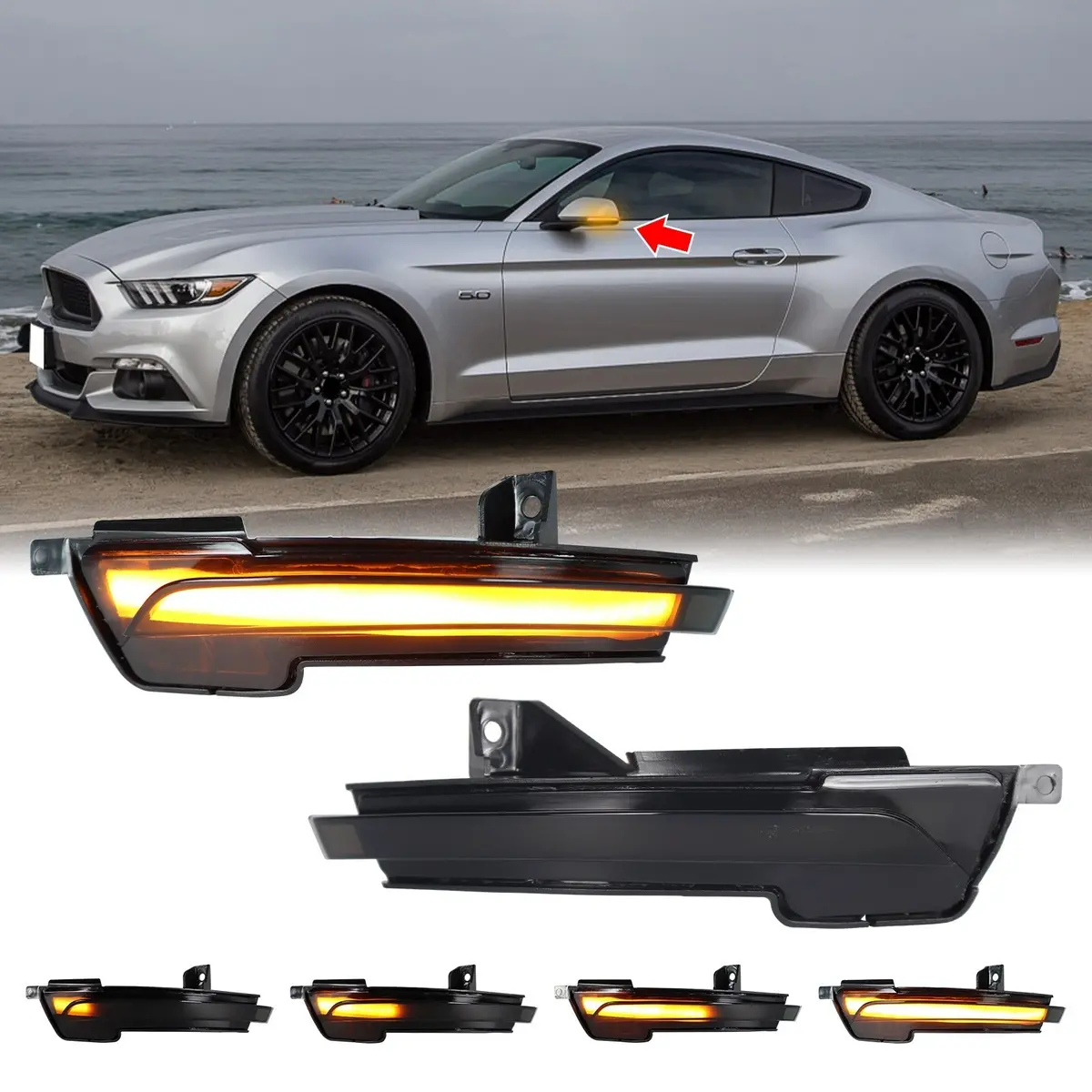 Mustang 15-23 Dynamic Led Mirror Turn Signals 1