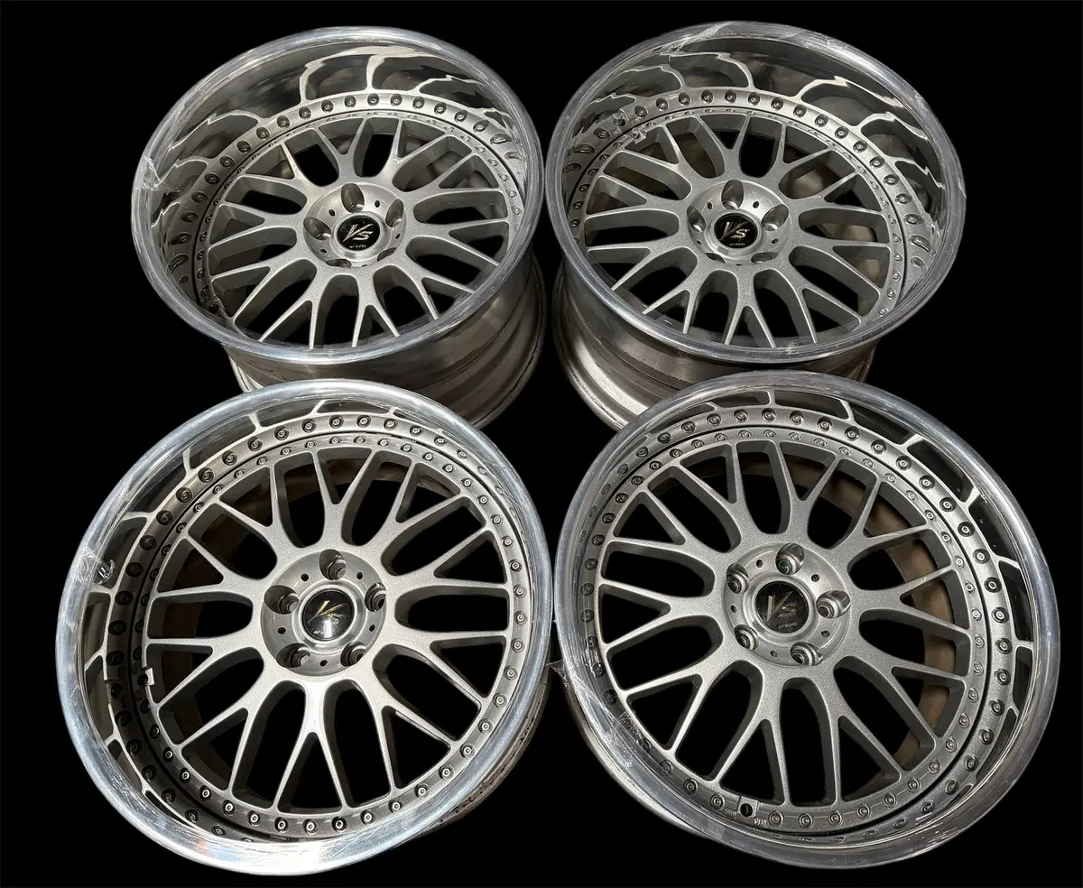 19-Inch Work VS-XX Alloy Wheels — 5x114.3 Bolt Pattern, Silver Finish