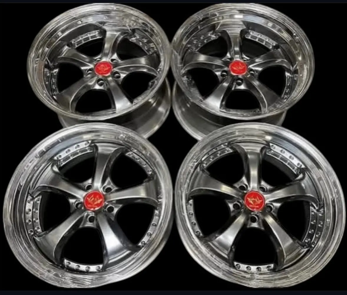 19-Inch Saint Step Alloy Wheels — 5x114.3 Bolt Pattern, Hyper Black Finish