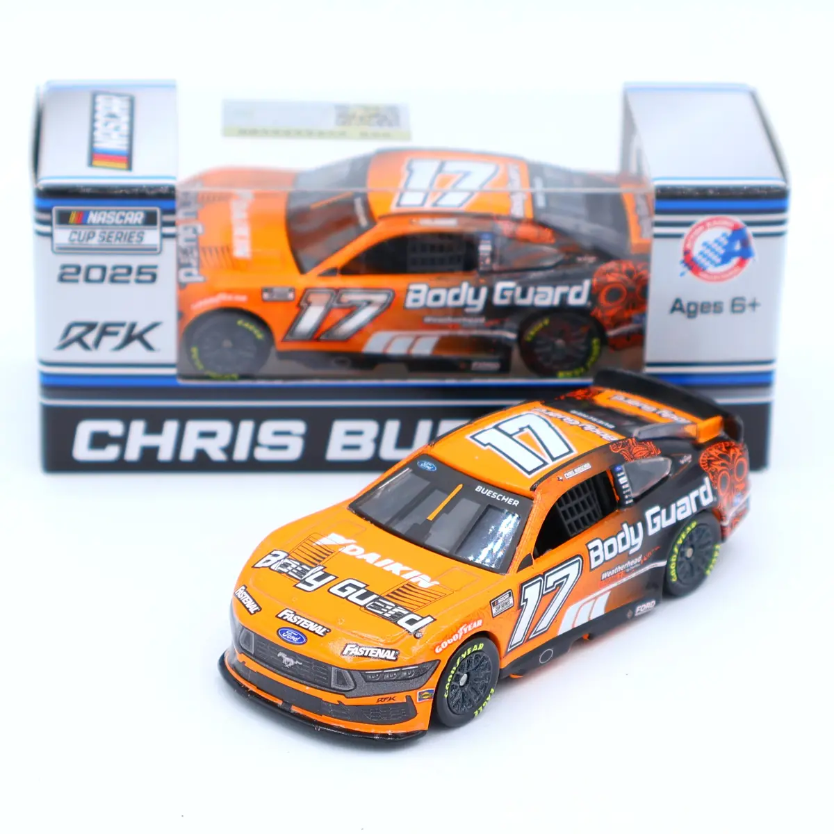 Chris Buescher 2025 Body Guard Mexico City 1:64 Nascar Diecast 1