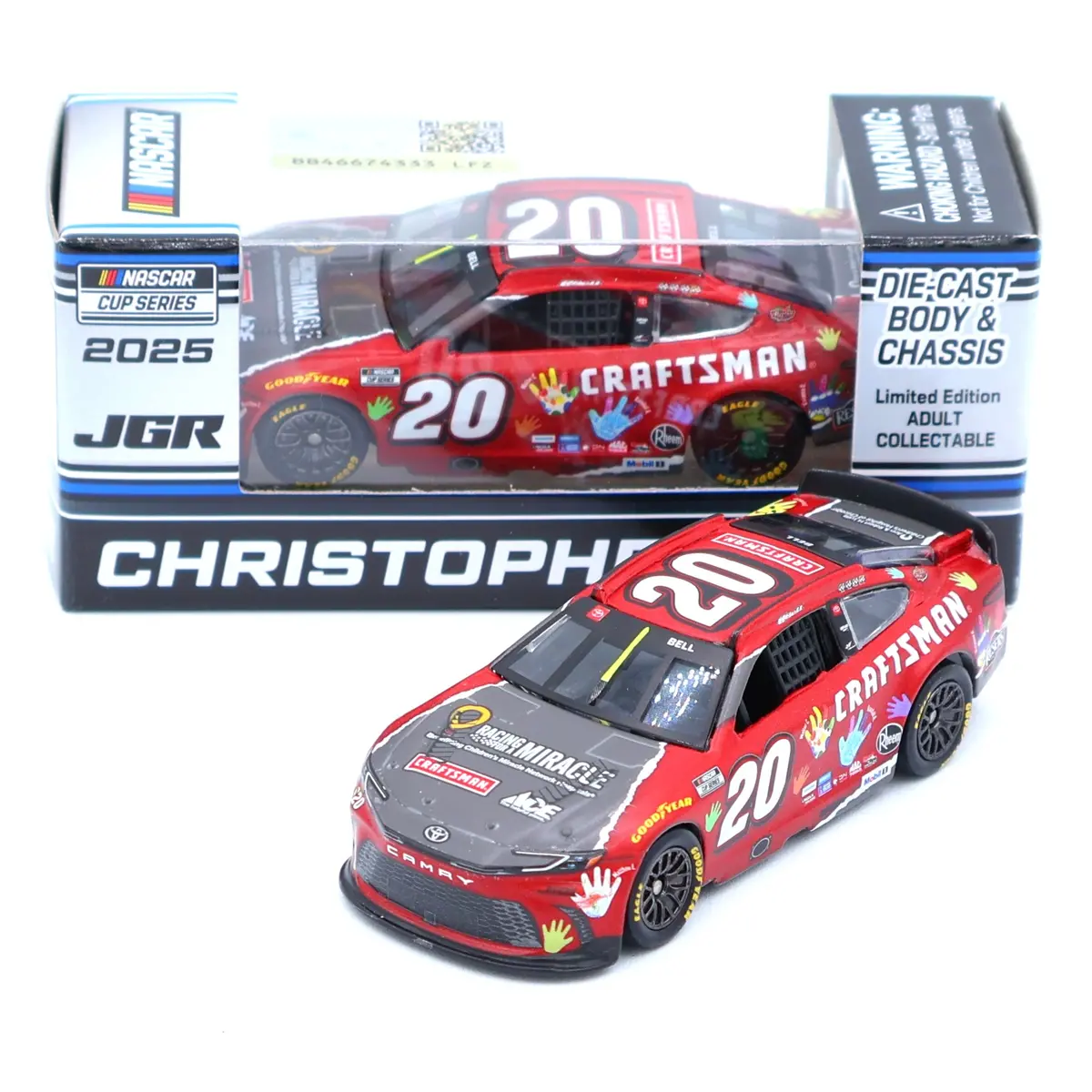 Christopher Bell 2025 Craftsman Racing For A Miracle 1:64 Nascar Diecast 1