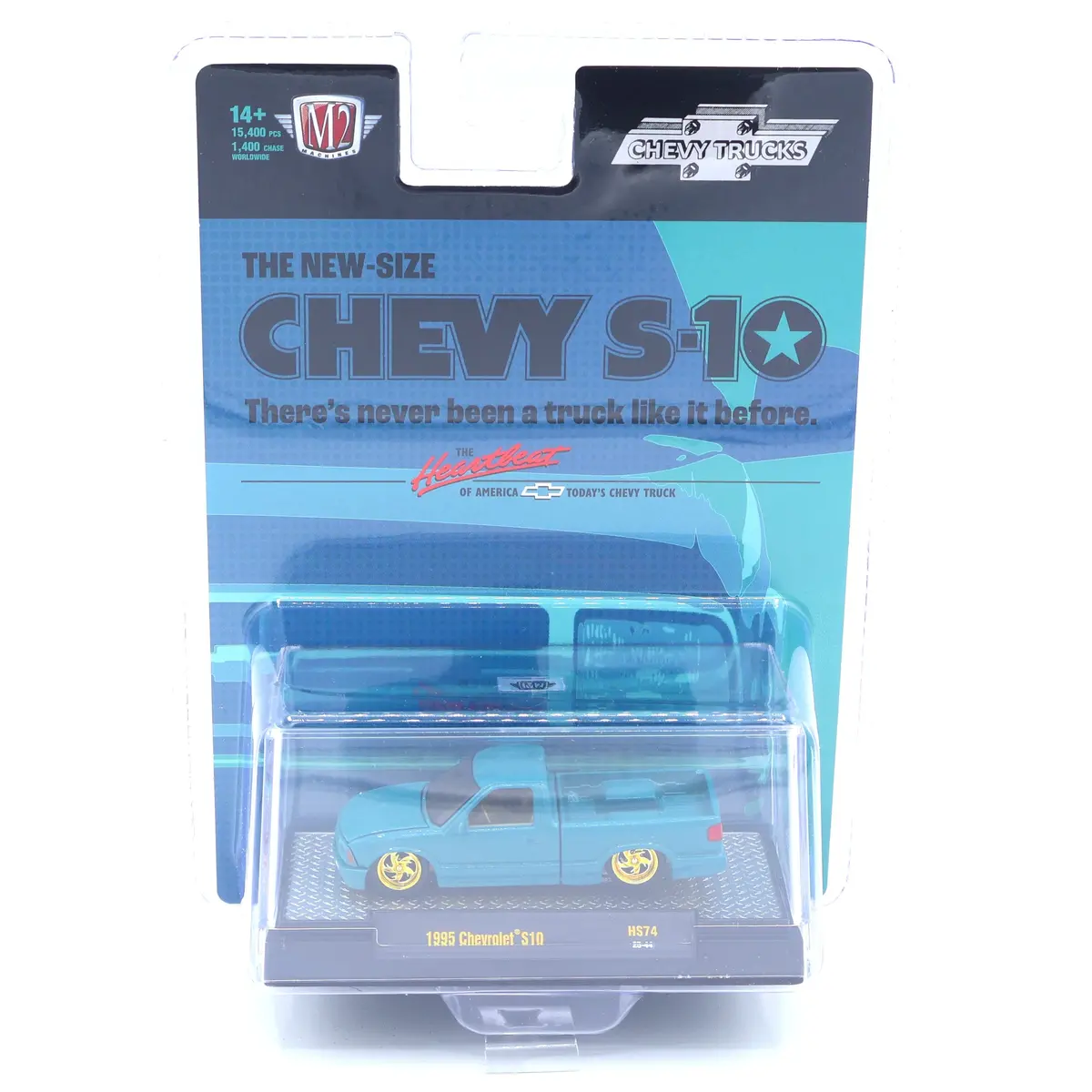 Chase 1995 Chevrolet S10 M2 Machines 1:64 Scale Hobby Special 31500-Hs74 1