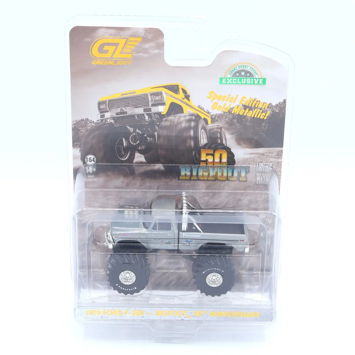Raw Chase 1979 Ford F-250 Bigfoot #1 50Th Anniversary Hobby Exclusive 1:64 Diecast 1
