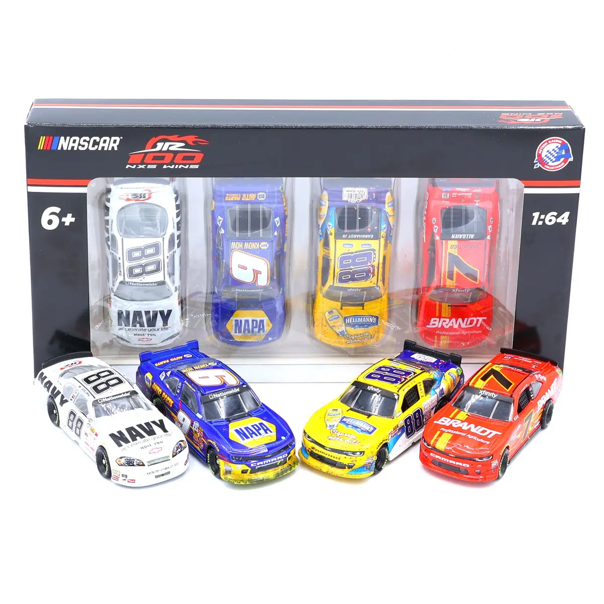 Jrm 100 Nxs Wins 4-Car Set 2025 1:64 Nascar Diecast 1
