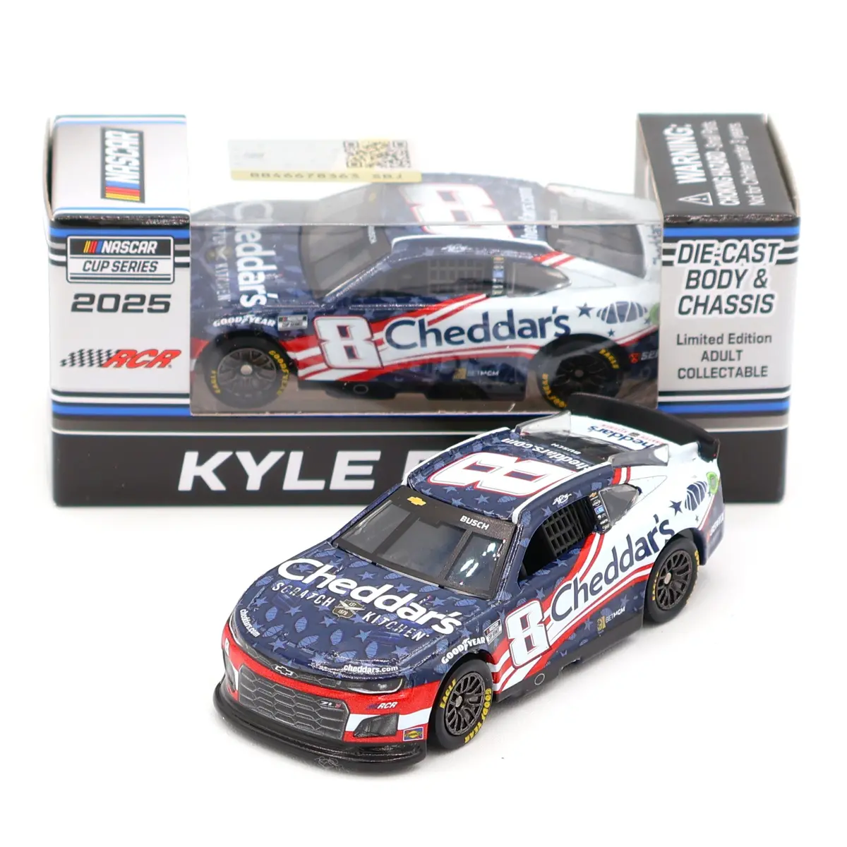Kyle Busch 2025 Cheddar's Salutes 1:64 Nascar Diecast 1