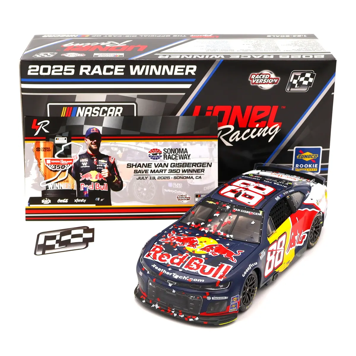 Shane Van Gisbergen 2025 Red Bull Sonoma Win 1:24 Nascar Diecast 1