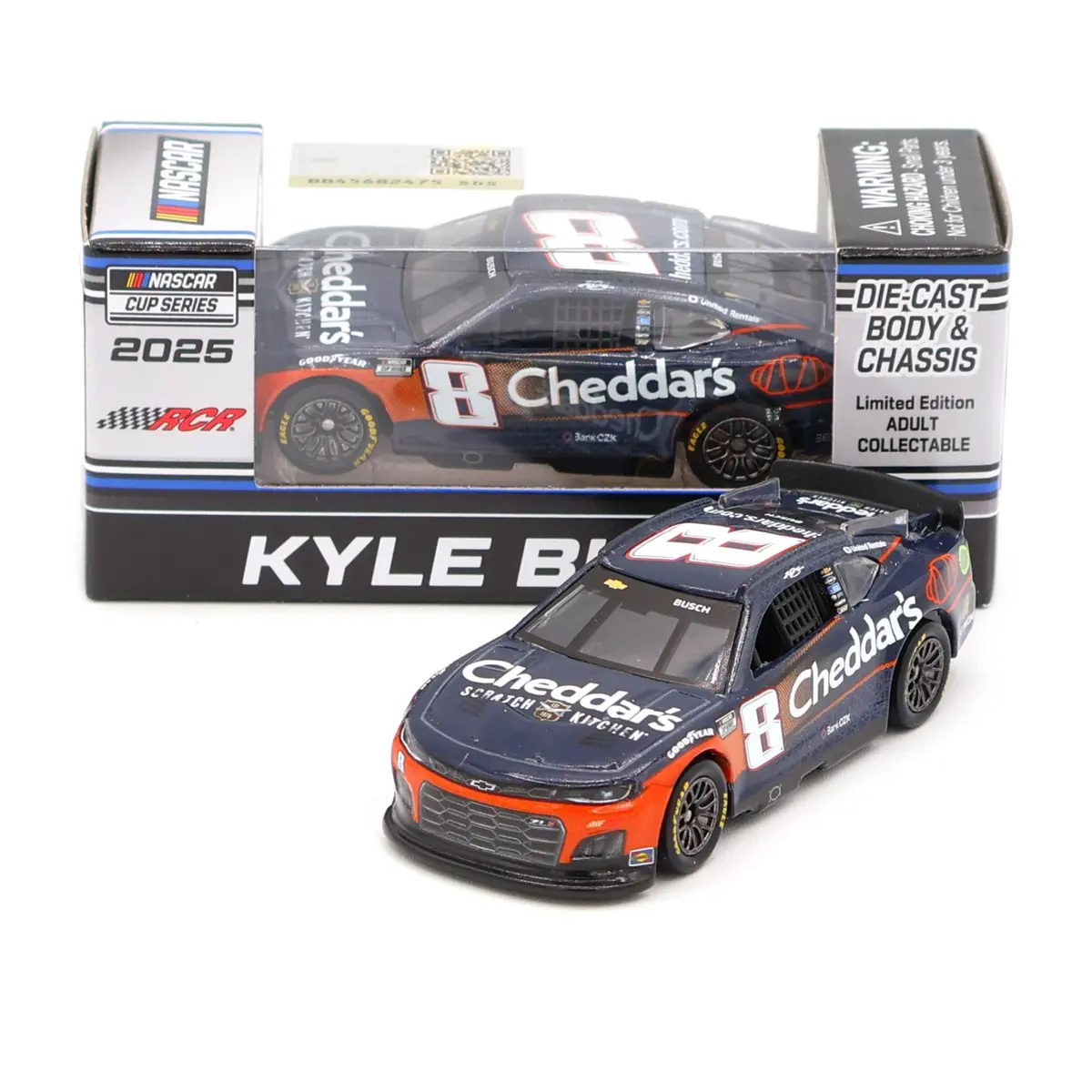 Kyle Busch 2025 Cheddar's Blue 1:64 Nascar Diecast 1