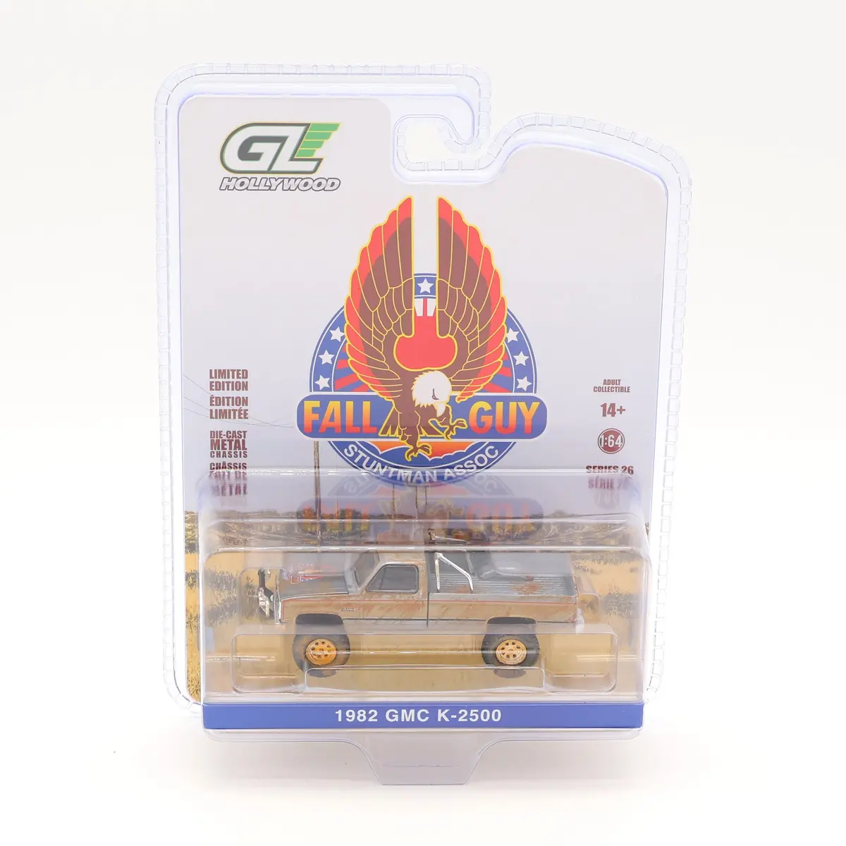 Raw Chase 1982 Gmc K-2500 Sierra Grande Weathered Version Fall Guy 1:64 Diecast 1