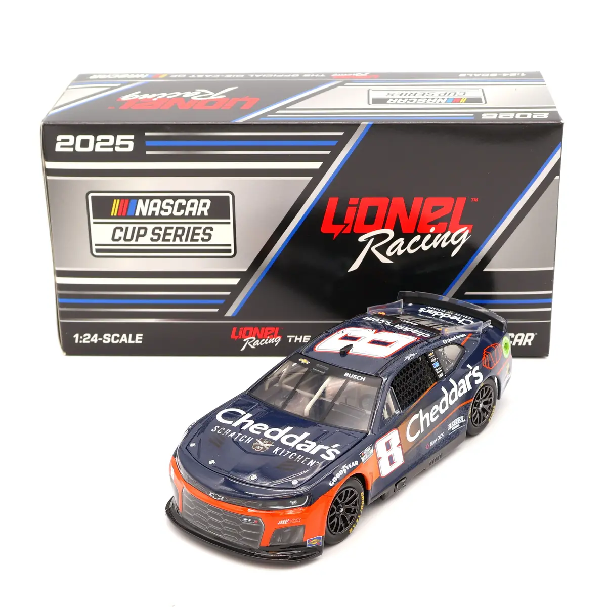 Kyle Busch 2025 Cheddar's Blue 1:24 Nascar Diecast 1