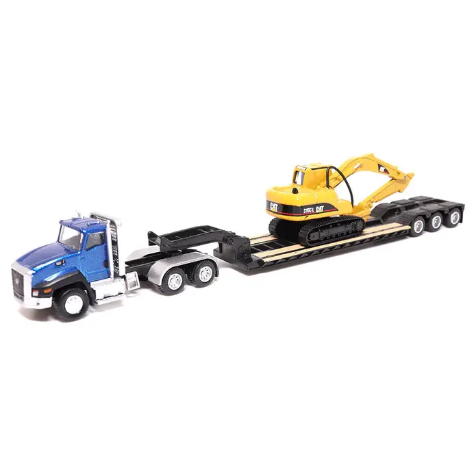 Caterpillar Ct660 With Lowboy And Cat 315C 1:87 Scale Diecast 84415 1