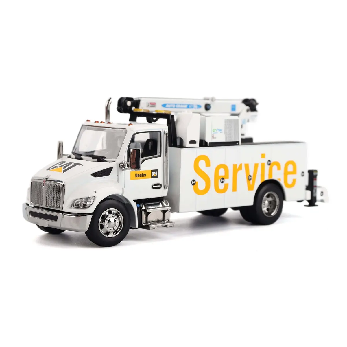 1:50 Kenworth T380 Auto-Crane Titan 85 Service Truck With Miller Enpak – Diecast Masters 1
