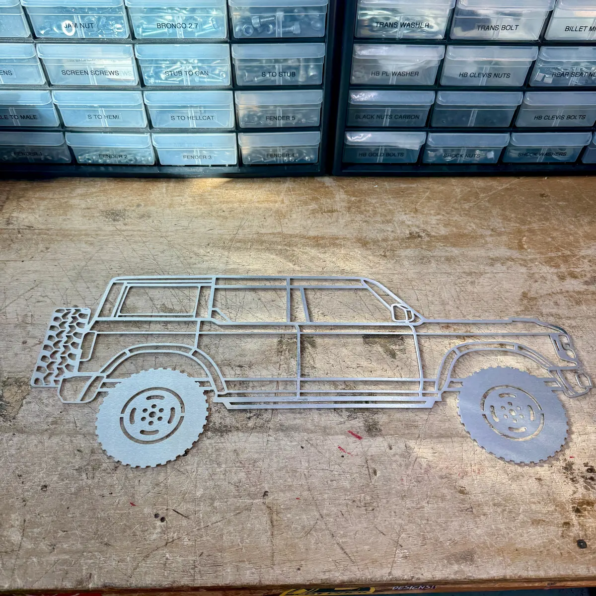 Bronco Aluminum Cut Out - Large 1