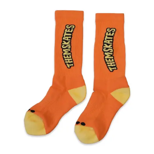 Them Skates Orange Sock 1