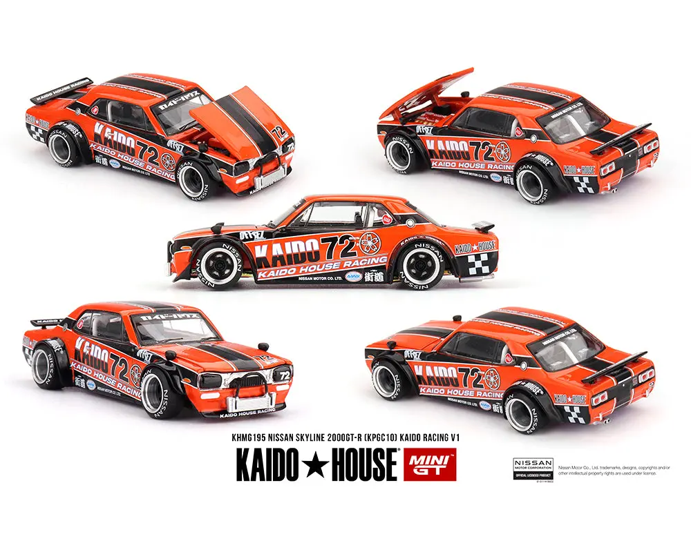 Kaido House X Mini Gt 1:64 Nissan Skyline 2000Gt-R (Kpgc10) Kaido Racing V1 1
