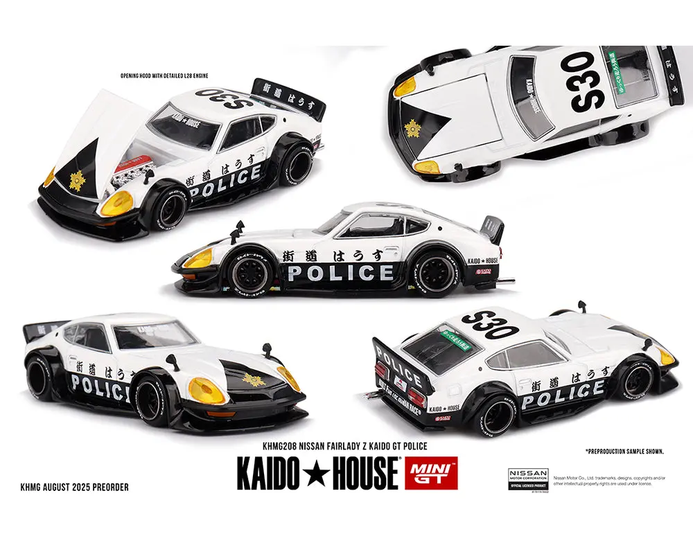 Kaido House X Mini Gt 1:64 Nissan Fairlady Z Kaido Gt Police 1