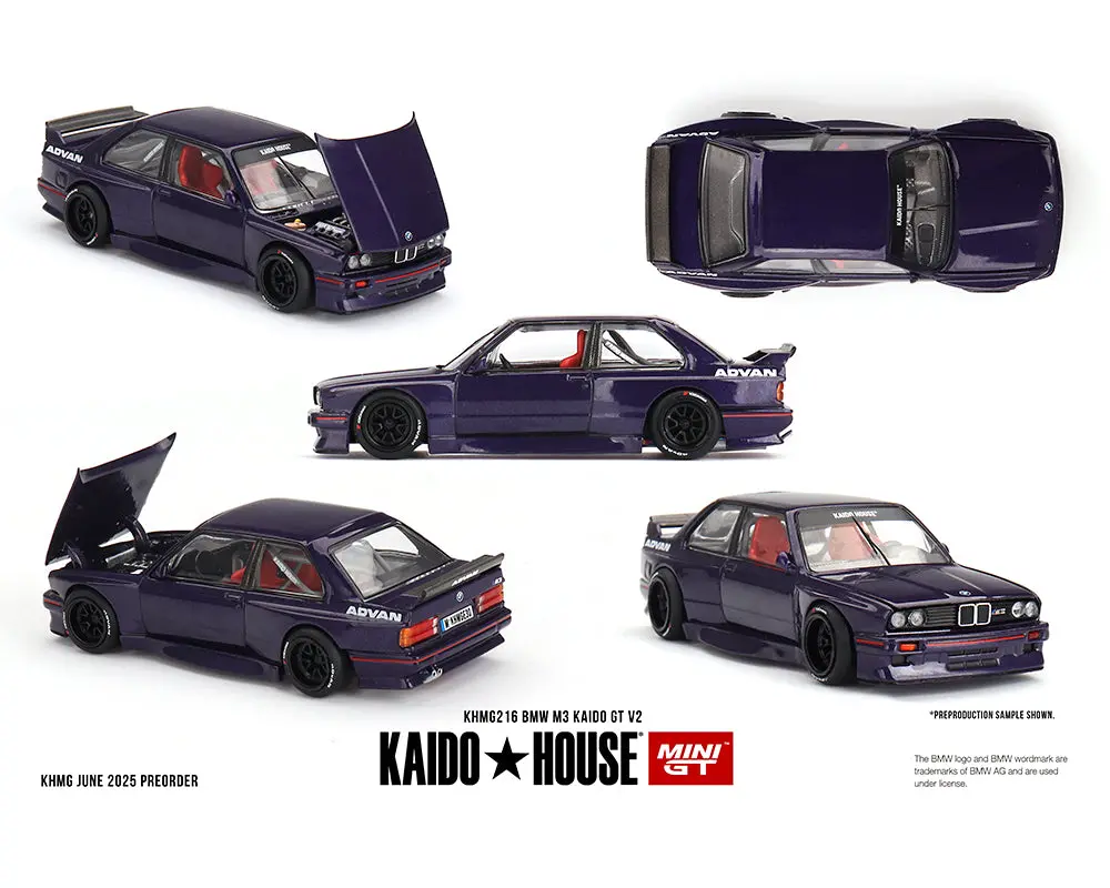 Kaido House X Mini Gt 1:64 Bmw M3 Kaido Gt V2- Purple 1