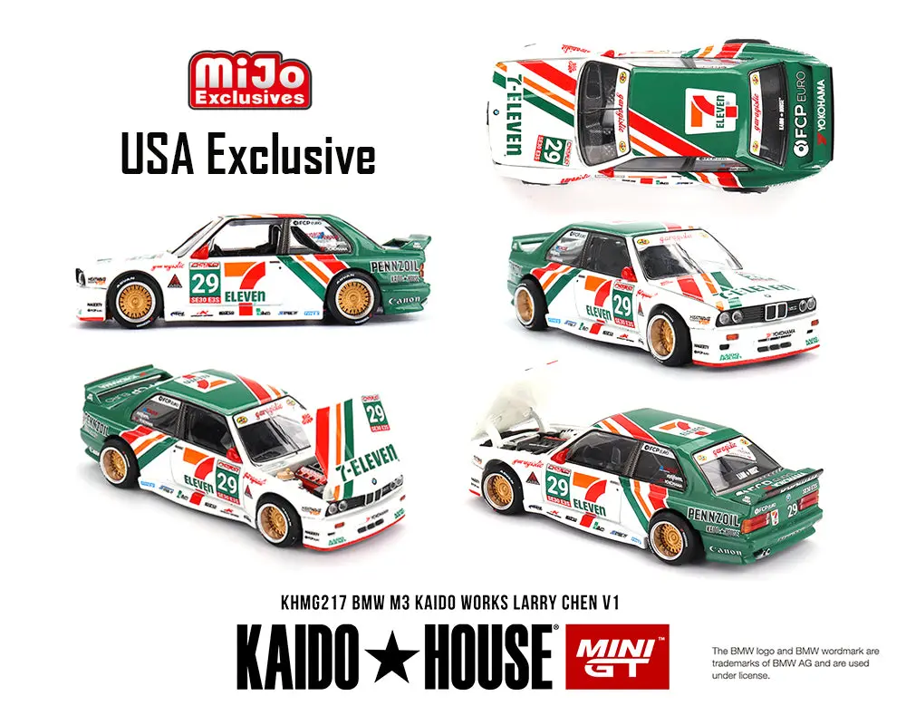 (Coming Soon) Kaido House X Mini Gt 1:64 Bmw M3 Kaido Works Larry Chen V1 – Usa Exclusive – Mijo Exclusives 1