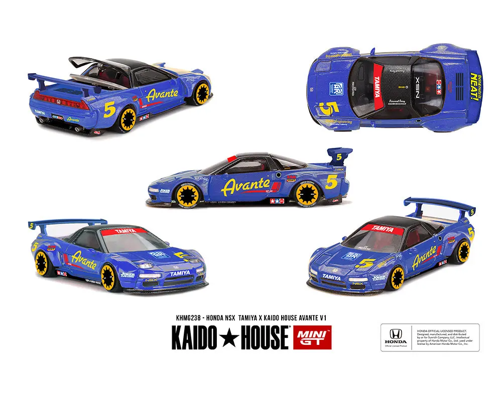 (Coming Soon) Kaido House X Mini Gt 1:64 Honda Nsx Tamiya X Kaido House Avante V1- Blue 1
