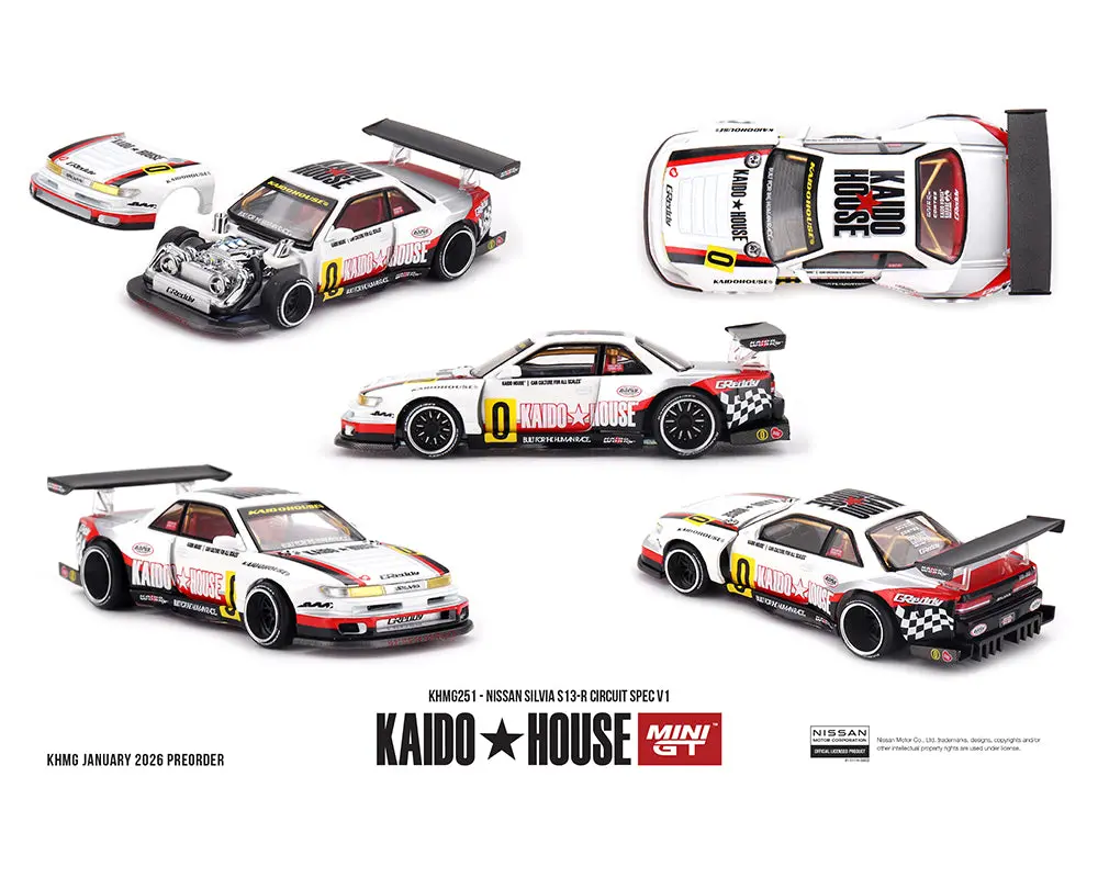 (Coming Soon) Kaido House X Mini Gt 1:64 Nissan Silvia S13-R Circuit Spec V1 1