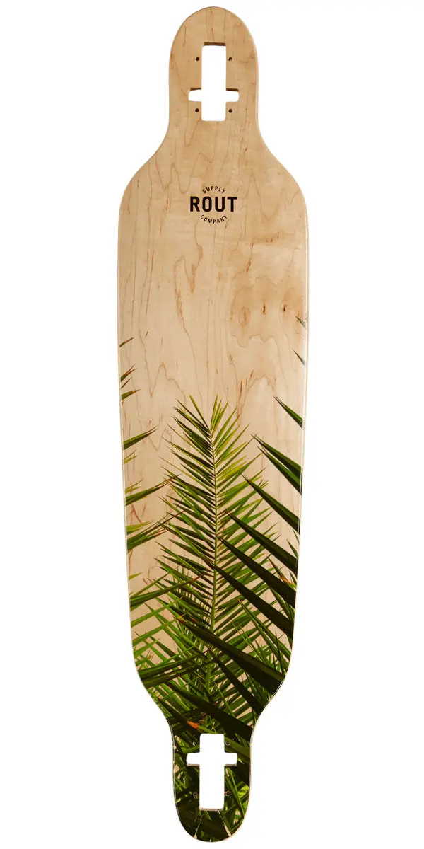 Rout Palms Drop-Thru Longboard Deck 1