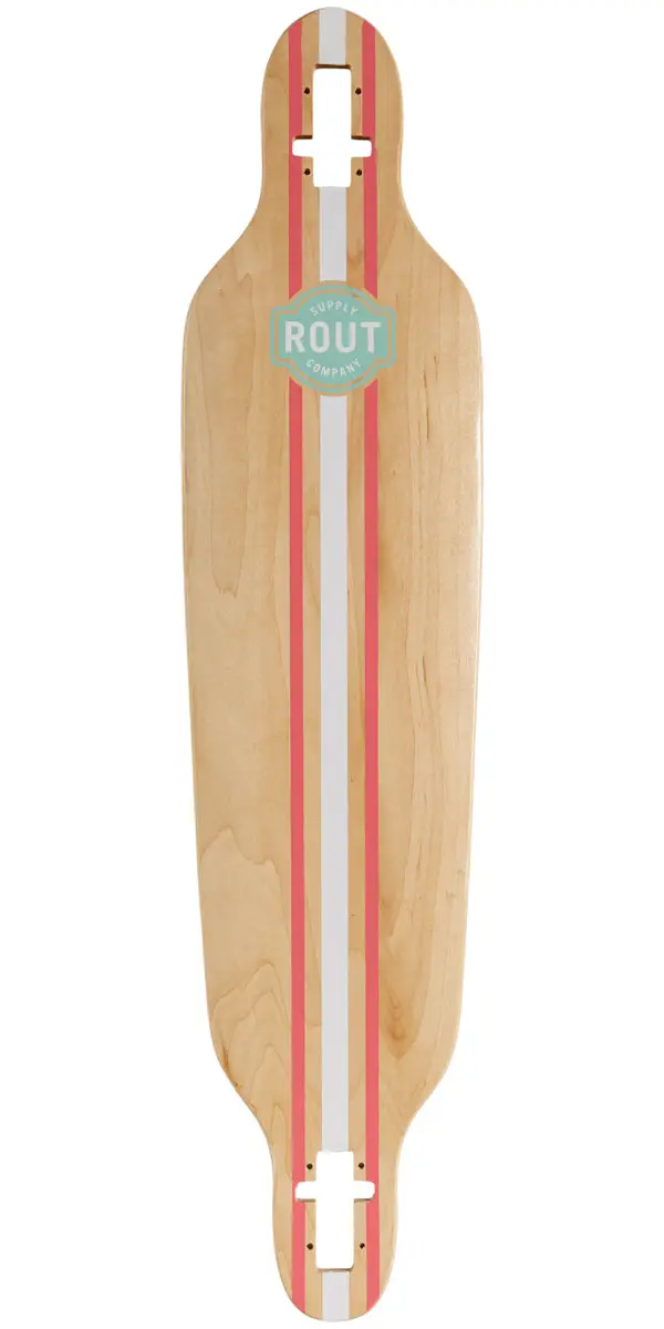 Rout Pinstripe Drop-Thru Longboard Deck 1