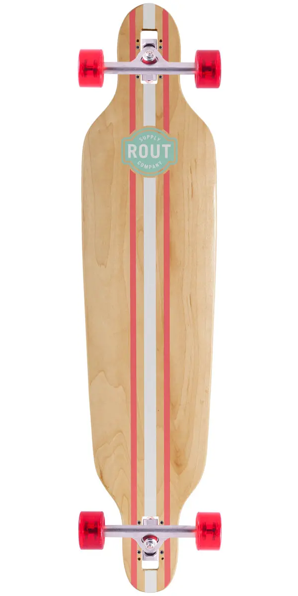 Rout Pinstripe Drop-Thru Longboard Complete 1