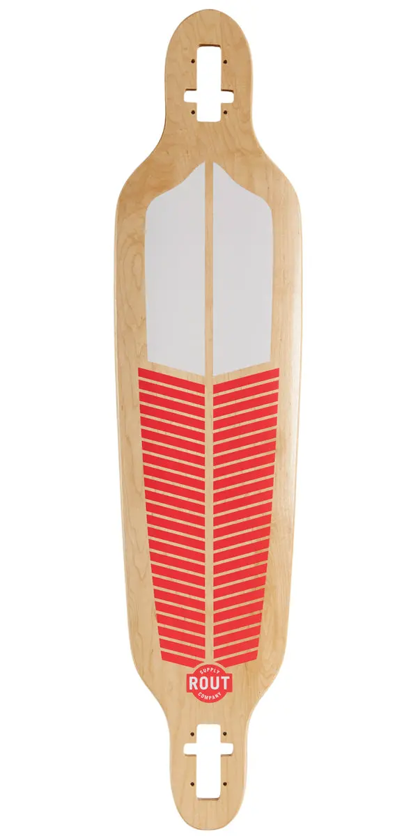Rout Plume Drop-Thru Longboard Deck 1