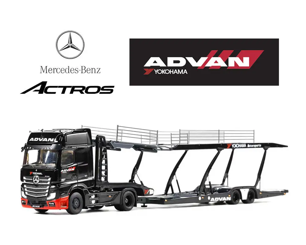 (Coming Soon) Gcd 1/64 Mercedes-Benz Amg Actros Auto Advan Yokohama Transporter 1