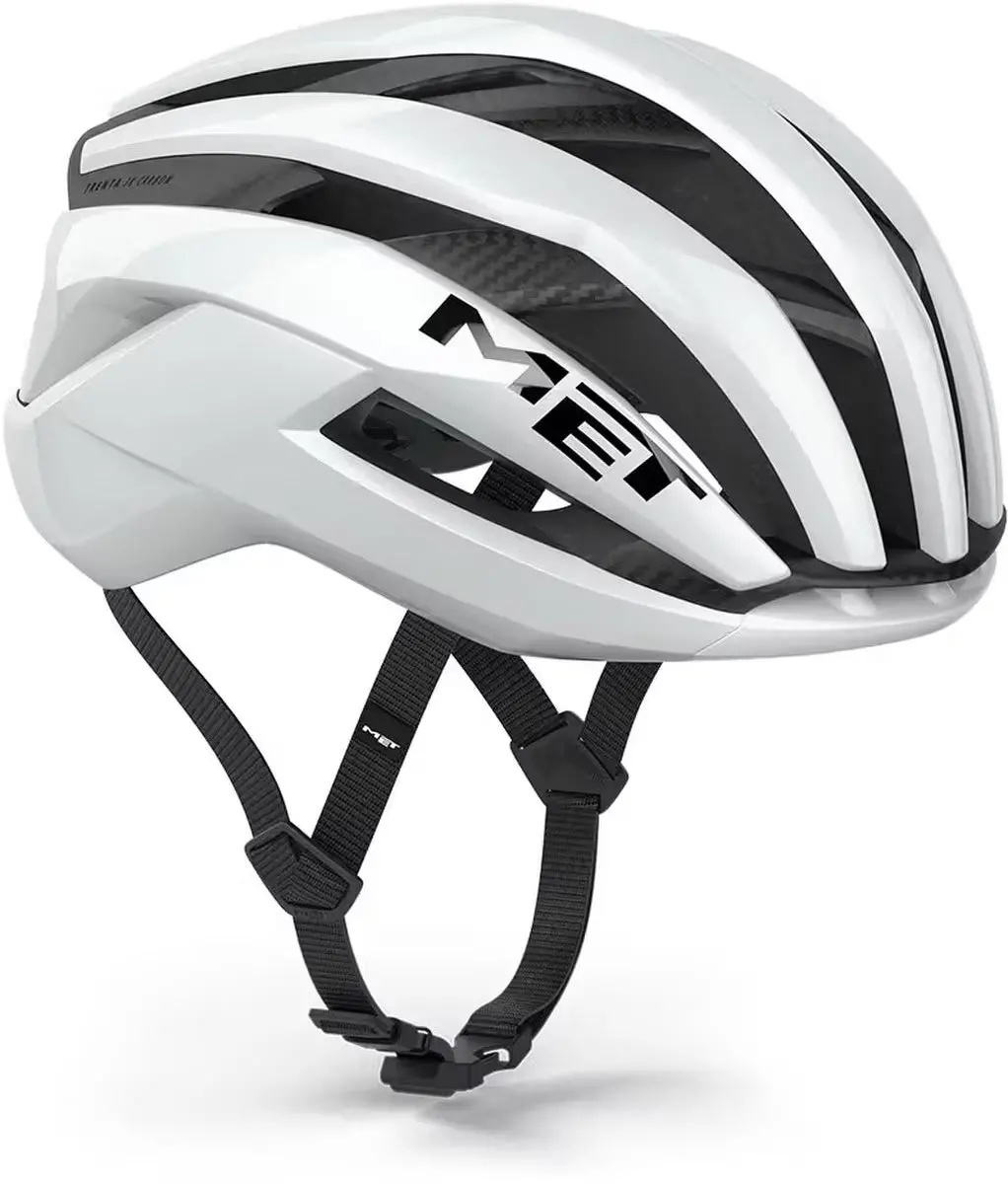 Met Trenta 3K Carbon Mips Road Helmet Glossy White 1