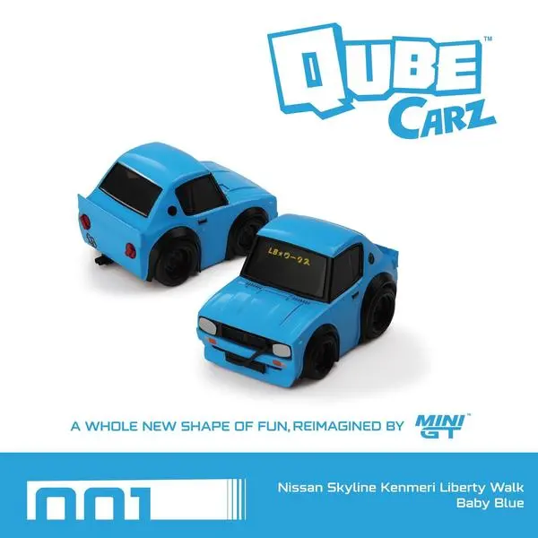 Mini Gt Qube Carz Series 1 Liberty Walk Nissan Skyline Kenmeri Liberty Walk Baby Blue 1
