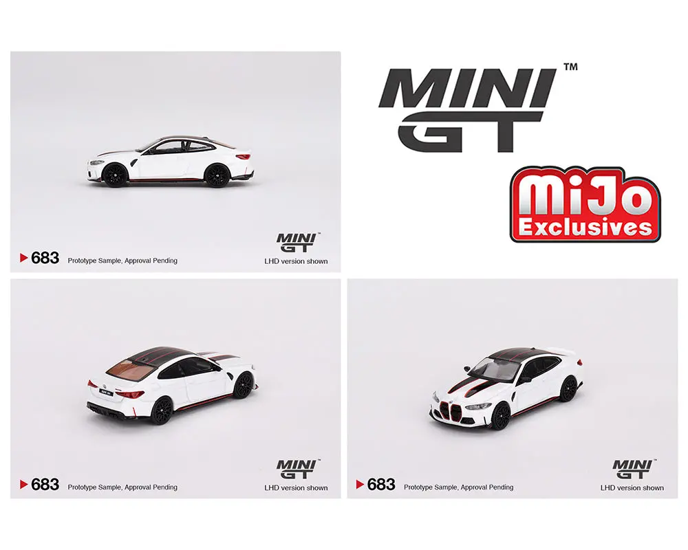 (Coming Soon) Mini Gt 1/64 Bmw M4 Csl – Alpine White- Mijo Exclusives 1
