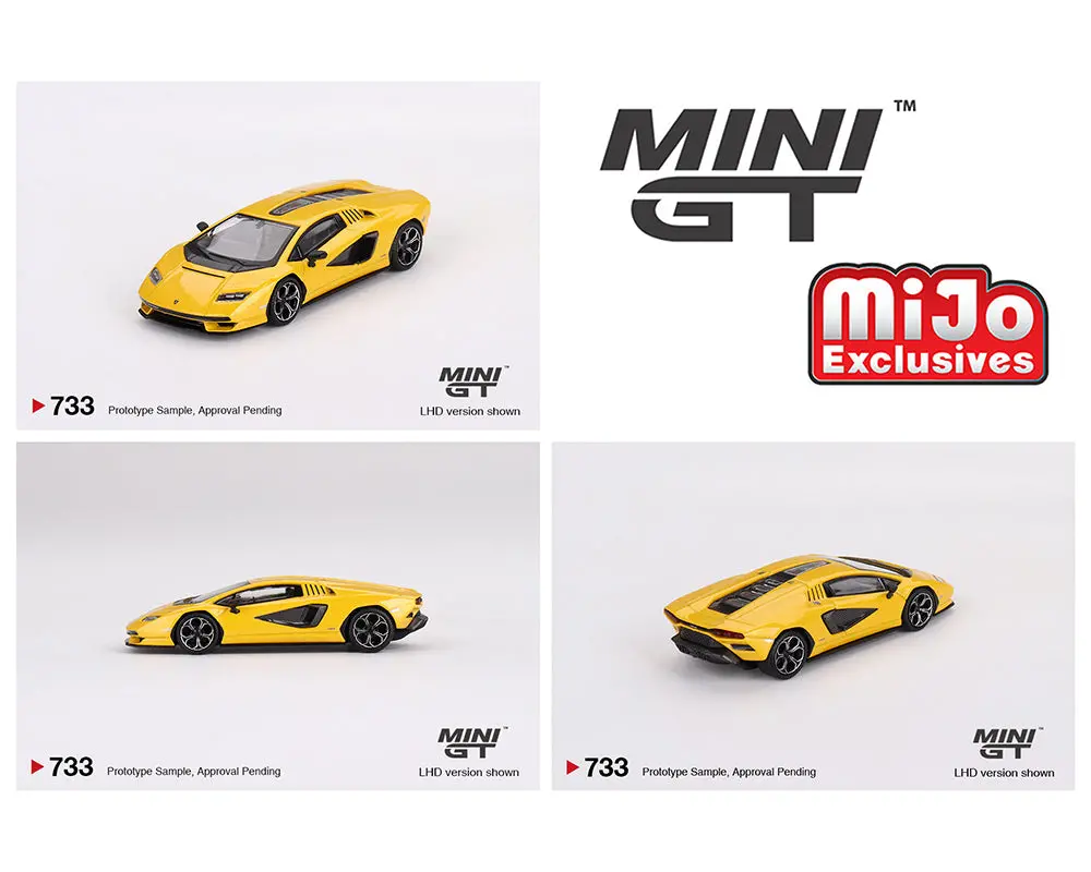 Mini Gt 1:64 Lamborghini Countach Lpi 800-4 – New Giallo Orion 1