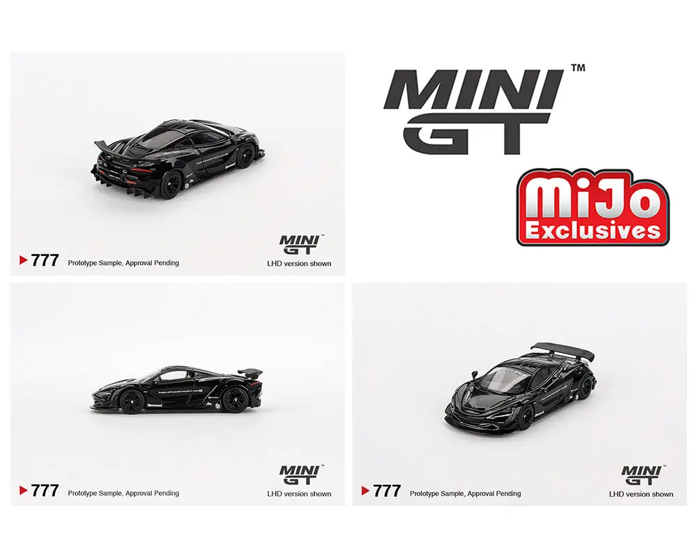Mini Gt 1/64 Mclaren 720S Lb★Works – Black- Mijo Exclusives 1
