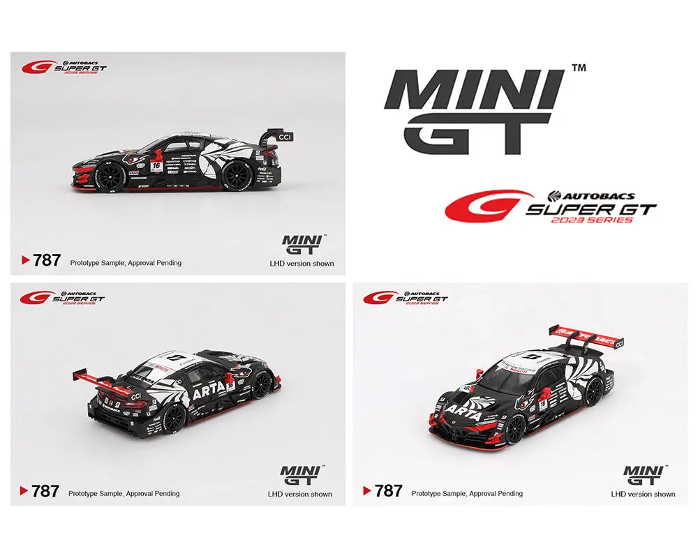 Mini Gt 1/64 Japan Exclusive Honda Nsx-Gt “Type S” Gt500 #16 “Arta Mugen Nsx-Gt ” Arta 2023 Super Gt Series 1