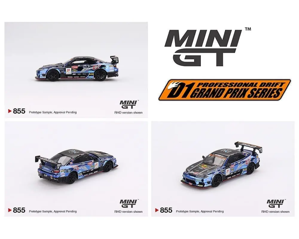 Mini Gt 1:64 Japan Exclusive Nissan Silvia (S15) D-Max #70 D-Max Racing 2023 D1 Grand Prix Limited Edition 1