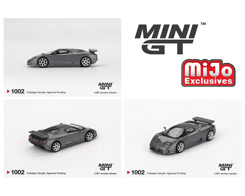 Mini Gt 1/64 Bugatti Eb110 Super Sport – Grigio Scuro – Mijo Exclusives 1