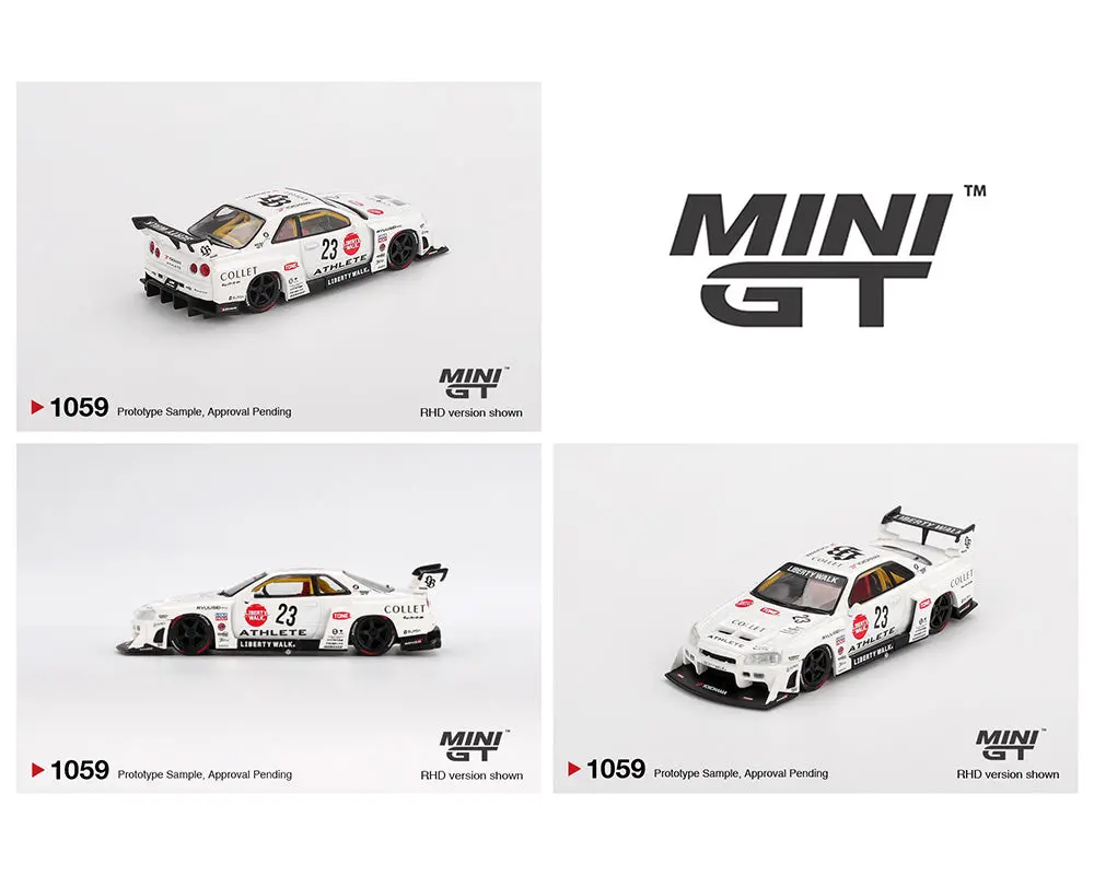 Mini Gt 1/64 Nissan Lb-Er34 Super Silhouette Athlete/Collet – White 1