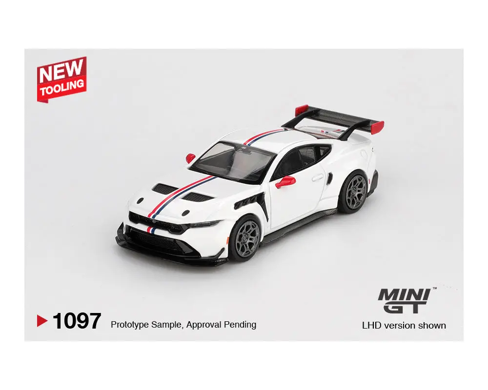 (Coming Soon) Mini Gt 1/64 Ford Mustang Gtd Spirit Of America – White 2